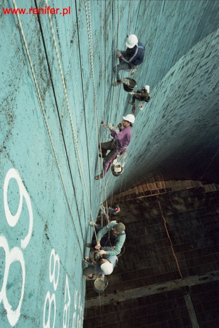 Bełchatów - remont chłodni kominowej 1996r.