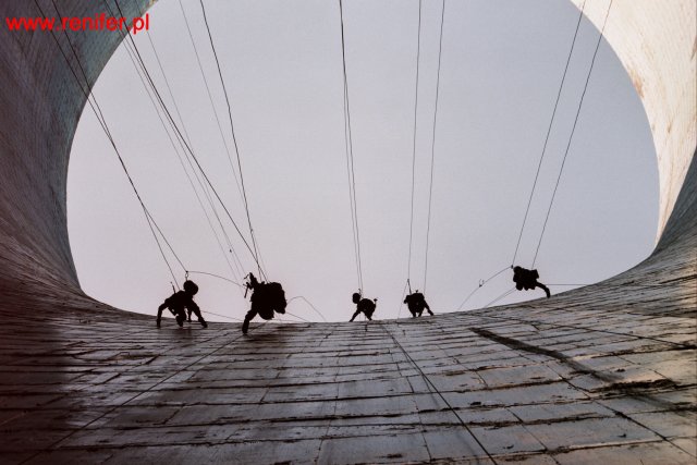 Bełchatów - remont chłodni kominowej 1996r.