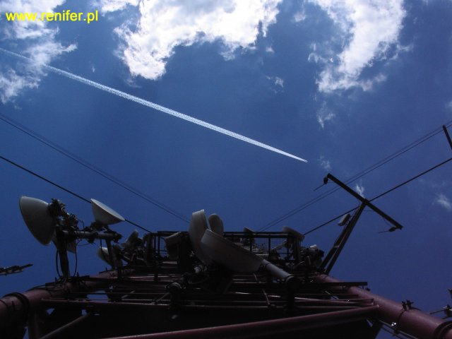 Montaż kabla antenowego na maszcie radiowym "Chorągwica"